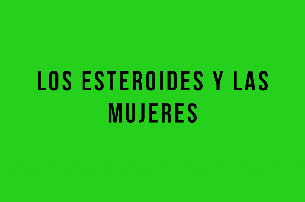esteroides mujer